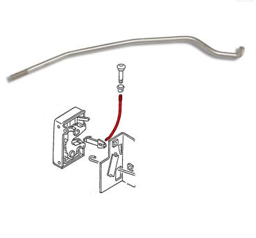Door lock retaining bar, right (837 161 183), VW ...